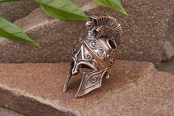 Бусина на темляк Шлем Одиссея от мастерской Крымская бронза