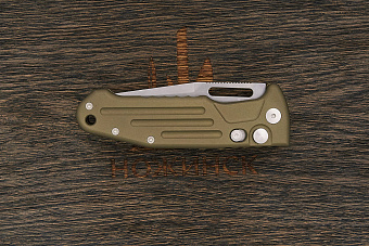 Автоматический складной нож Fox Knives New Smarty, сталь N690, рукоять алюминий зеленый