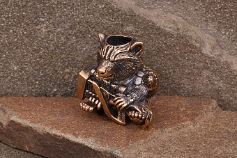 Бусина на темляк XL «Енот Ракета»