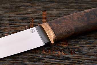 Разделочный нож Юрия Асеева, клинок 138мм, сталь M390