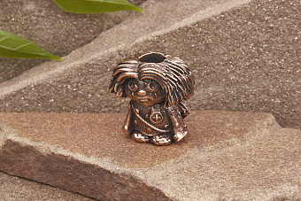 Бусина на темляк Домовёнок от мастерской Крымская бронза