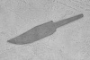 Заготовка для ножа, сталь Elmax 3,9мм. Модель "Боуи-III" с клинком 135мм, ТО 61-62HRC - фото №1