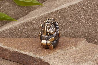 Бусина на темляк Авиатор от мастерской Крымская бронза