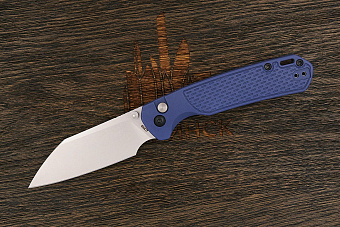 Нож складной CJRB Pyrite Light, клинок 85мм, сталь AR-RPM9, рукоять термопластик FRN синий