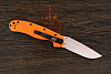 Складной нож Ontario RAT-1, сталь AUS 8, рукоять нейлон оранжевый - фото №2