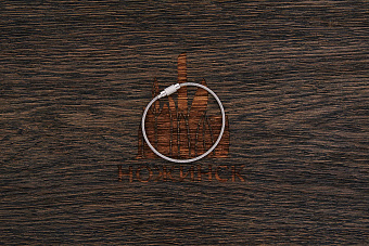 Брелок-тросик стальной с замком