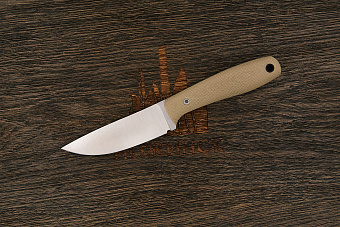 Нож EDC UralEDC ТузЪ, клинок 80мм, сталь 65Х13, рукоять G10 бежевый