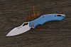 Складной нож Fox Knives Sparrow, сталь 9Cr13, рукоять алюминий голубой - фото №1