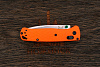 Складной нож Benchmade Custom Bugout, сталь 20CV, рукоять G10 оранжевый - фото №5