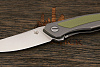 Складной нож Shirogorov knives Quantum Ursus, сталь Cromax, рукоять титан/G10 зеленый - фото №5