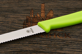 Нож кухонный Böker Sandwich Knife, нержавеющая сталь, рукоять пластик зеленый