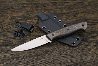 Разделочный нож Къметь, сталь M398, рукоять карбон