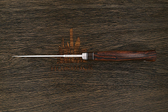 Нож разделочный Геннадия Дедюхина Универсал, клинок 128мм, сталь M390, рукоять дерево Т2