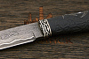 Разделочный нож Игоря Пампуха Модель 007, клинок 135мм, углеродистый булат, рукоять макассар - фото №4