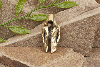 Титановая бусина на темляк Невидимка желтый