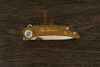 Складной нож WIN+ Vindex, сталь 14C28N, рукоять термопластик желтый