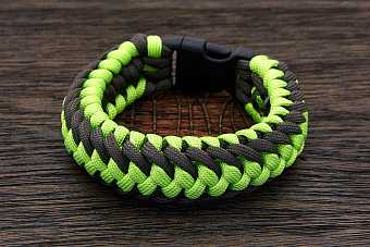 Браслет "Spikelet" neon green, размер L