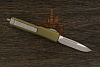 Автоматический складной нож Microtech Ultratech S/E, сталь M390 apocalypt, рукоять алюминий зеленый - фото №2