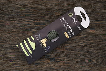 Шнурки для обуви из паракорда, 180см, зеленые