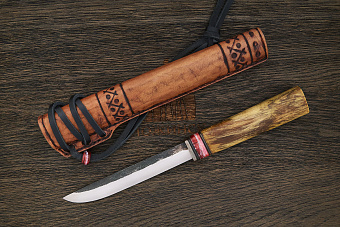 Разделочный нож народов севера Iron craft, рукоять стаб.береза