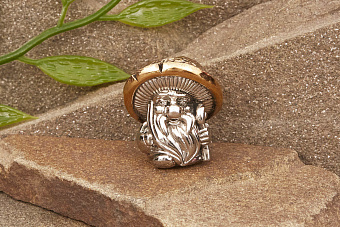 Бусина на темляк Дух леса (биметалл) от мастерской Крымская бронза