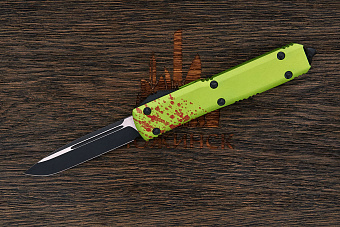 Автоматический складной нож Microtech Zombietech, сталь M390, рукоять алюминий