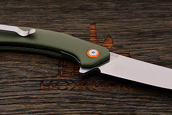Нож складной CJRB Gobi, клинок 88мм, сталь AR-RPM9, рукоять G10 оливковый