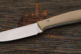 Нож EDC UralEDC ТузЪ, клинок 80мм, сталь 65Х13, рукоять G10 бежевый