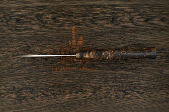 Нож туристический Мастерской Тать Харза, клинок 112мм, сталь Elmax, рукоять кап березы