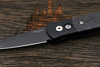 Автоматический складной нож Pro-Tech Godson, сталь 154СМ, рукоять карбон/алюминий