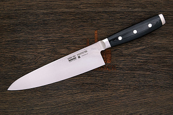 Нож кухонный Yaxell Gou шеф 200мм, сталь SG2 в обкладках из дамаска