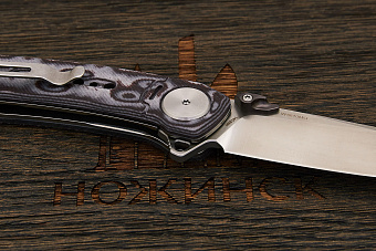 Складной нож WIN+ Vindex, сталь 14C28N, рукоять микарта серый