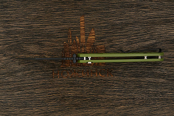 Нож складной CJRB Pyrite Light, клинок 85мм, сталь AR-RPM9, рукоять термопластик FRN оливковый