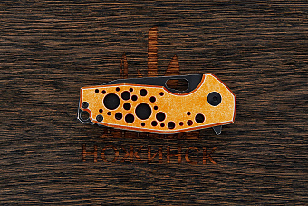 Складной нож Fox Knives Suru, сталь N690, рукоять алюминий оранжевый