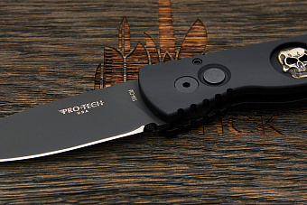 Автоматический складной нож Pro-Tech Skull SWAT #76 of 500, сталь 154СМ, рукоять алюминий