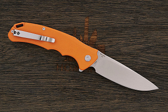 Нож складной Artisan Tradition, клинок 100мм, сталь D2, рукоять G10 оранжевый