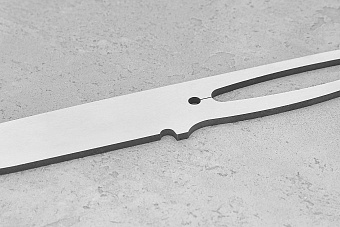 Бланк-заготовка для модели "Бушкрафт-I" из стали AR-RPM9 3,4мм, совместим с накладками "Бушкрафт"