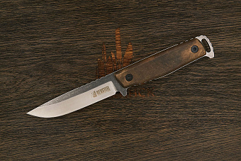 Нож туристический Kizlyar Supreme General X1, клинок 109мм, сталь AUS-8, рукоять орех