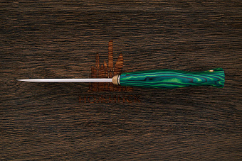 Нож разделочный Дмитрия Пудова КрейсерЪ, клинок 120мм, сталь M398, рукоять crazyfiber