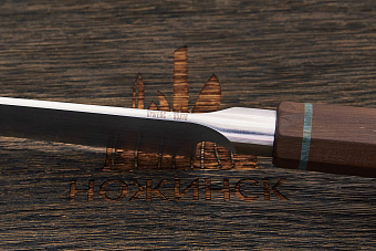 Нож кухонный UralEDC сантоку 180мм, сталь 95Х18, рукоять дерево