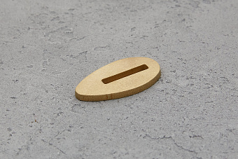 Больстер из латуни 3мм, 37x20мм