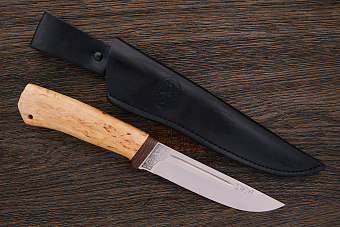 Нож туристический АиР Бекас, клинок 135мм, сталь 100Х13М, рукоять карельская береза