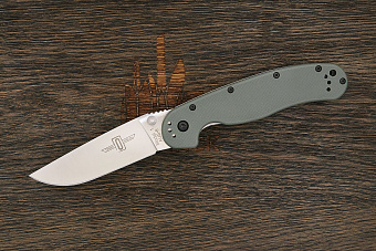 Складной нож Ontario RAT-1, сталь AUS 8, рукоять нейлон оливковый