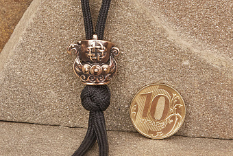 Бусина на темляк Драккар от мастерской Крымская бронза