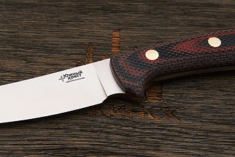 Нож туристический Южный крест Фил, клинок 125мм, сталь CPR, рукоять текстолит красно-черный