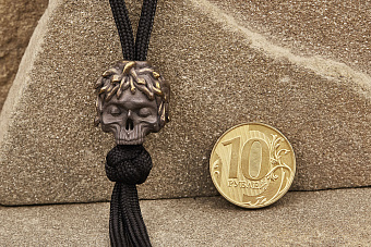 Бусина на темляк «Лаки Медуза» желтая голова