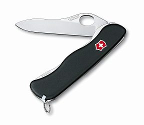 Складной нож Victorinox Sentinel черный, onehand