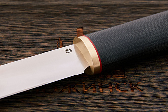 Разделочный нож Сергея Никитина Техноякут, сталь N690, рукоять микарта