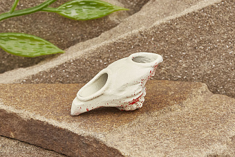 Бусина на темляк «Призрак» Т5 белый металл