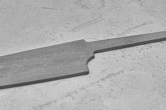 Заготовка для ножа, сталь Elmax 2,6мм. Модель "Аппарель ГУ155" с клинком 155мм, ТО 61-62HRC